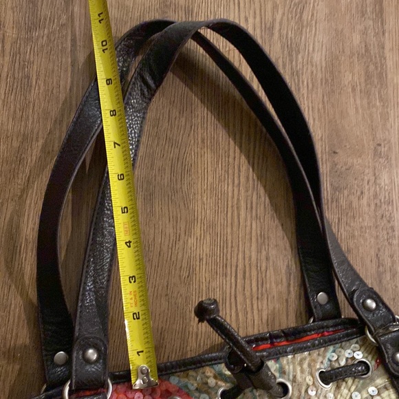 Bueno Sequined Floral boho style vintage purse - Picture 13 of 15